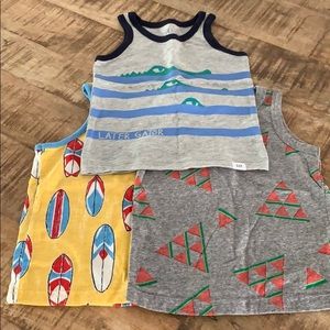 Bundle of 3 boy tank tops 12-18 months